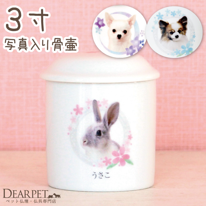 ペット骨壷 写真入り