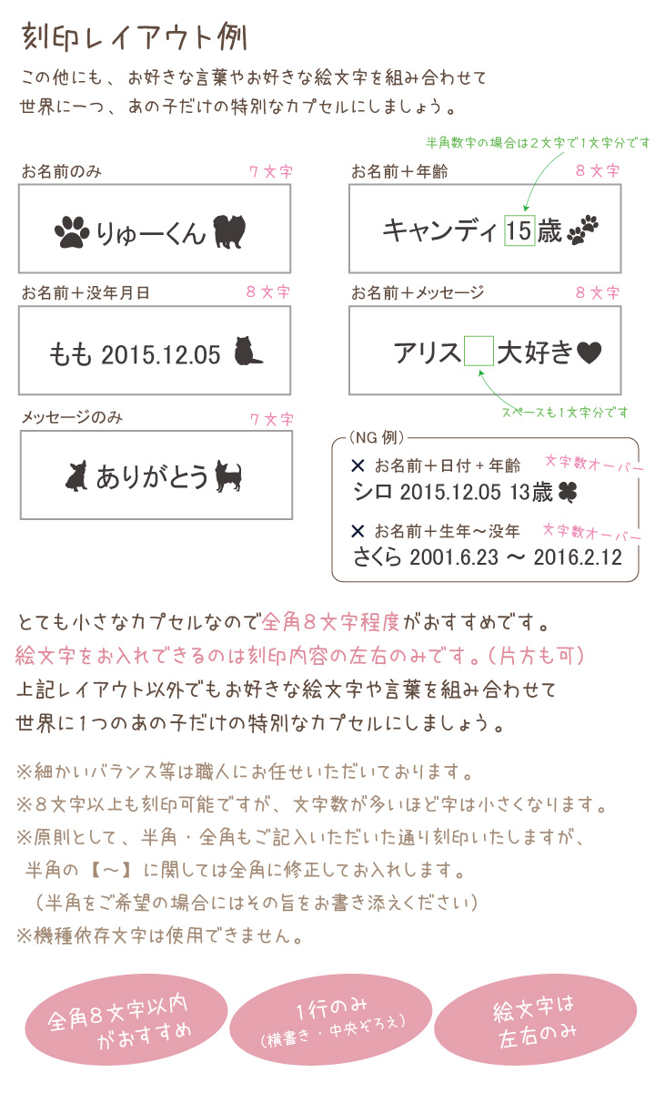 ペット遺骨カプセル ステンレス