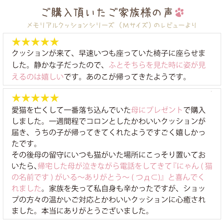 ペットの写真で作るクッション