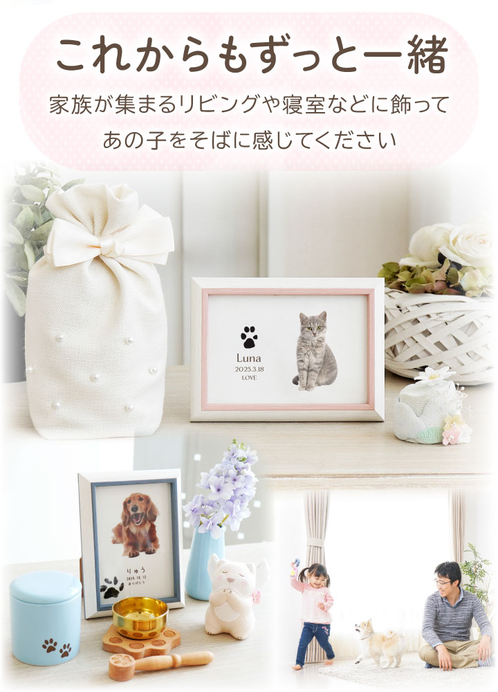 ペットの写真で作るクッション