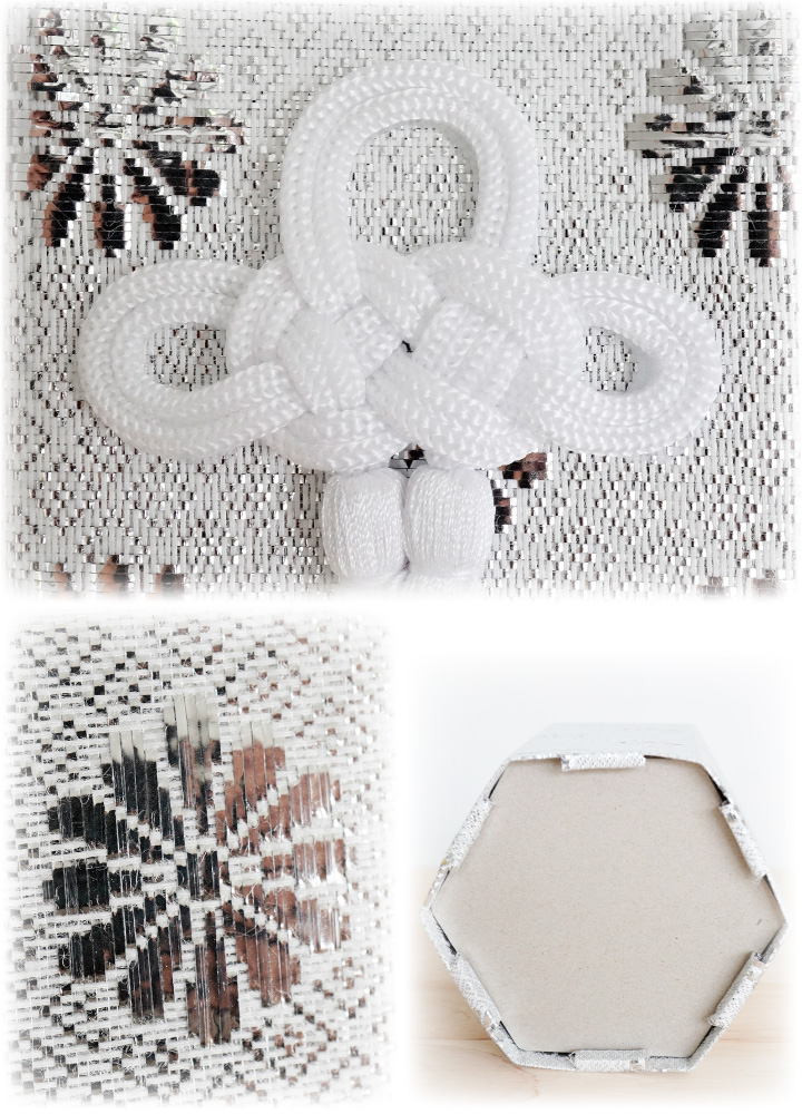 シルバーのペット骨壷カバー