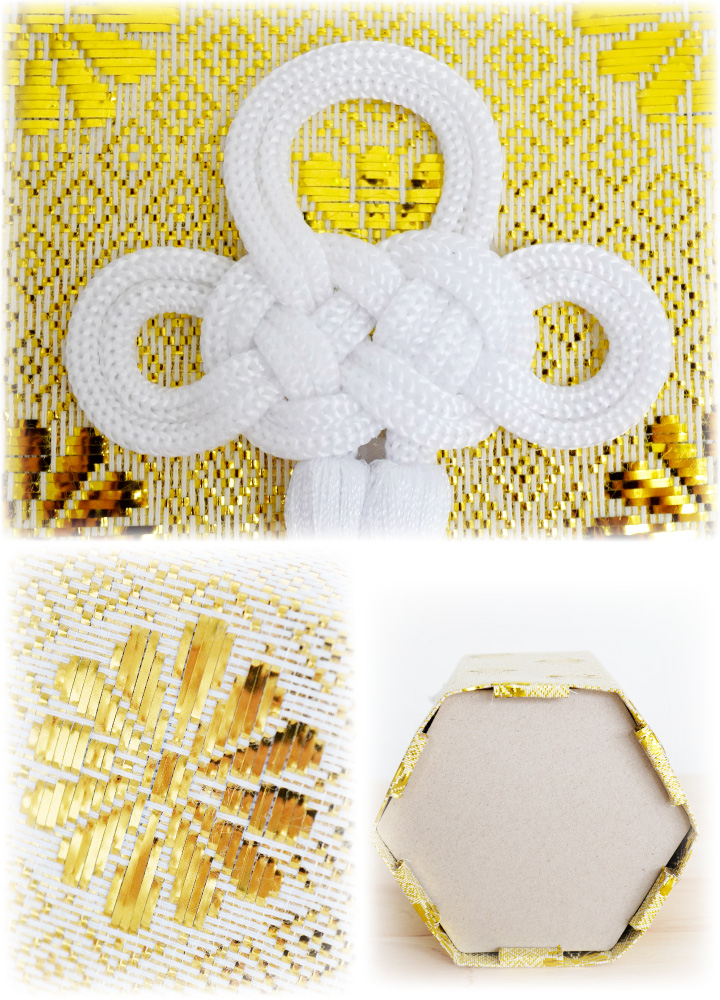 ゴールドのペット骨壷カバー