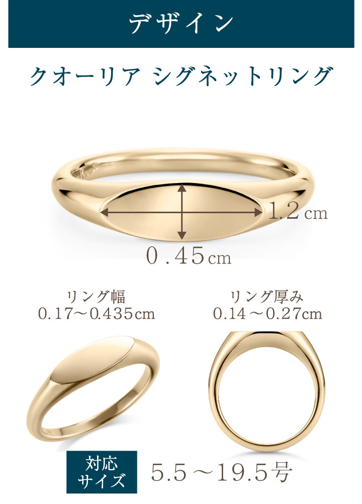 ペット 遺骨 リング 指輪 クオーリア シグネット RS-673 Cuoria Signet
