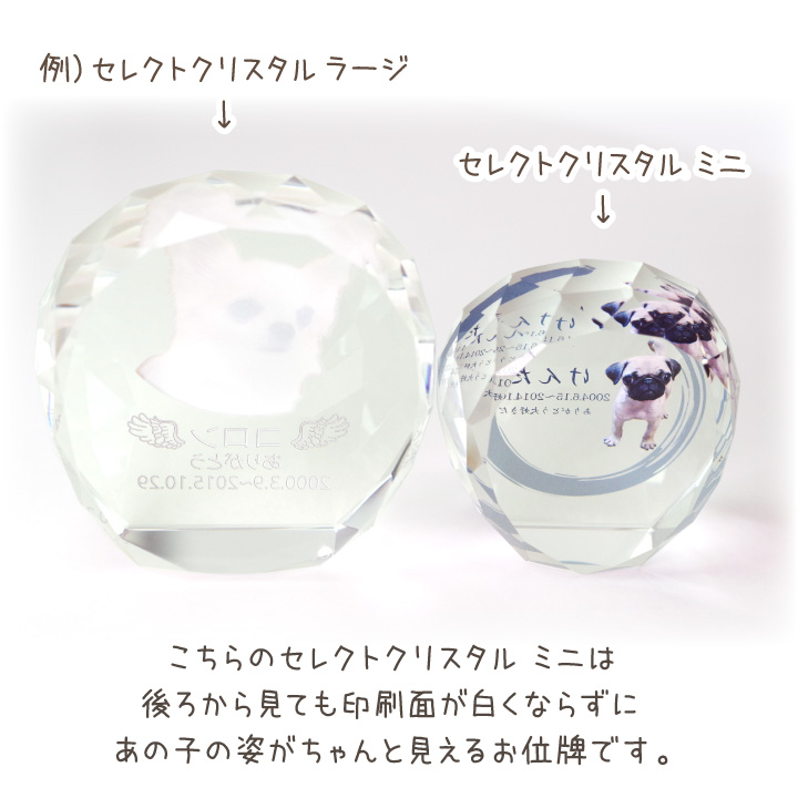 ペット 位牌 クリスタル
